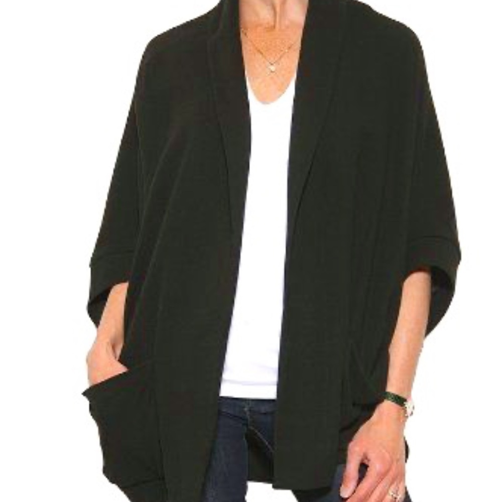 Women's Obakki Black Cape Jacket 4